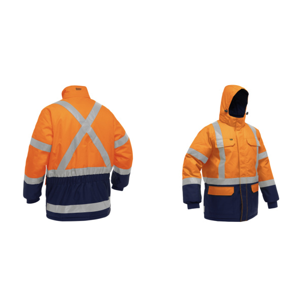 Bisley® ANSI Type R Class 3 and CSA Z96 Class 2 X-Back Extreme Cold Jacket with Navy Bottom, 1 EA  #343M6450X - Image 4